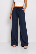 Pantalón Fluido Textura Cintura Elastica