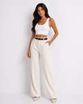 Pantalón Wide Leg Cintura Alta
