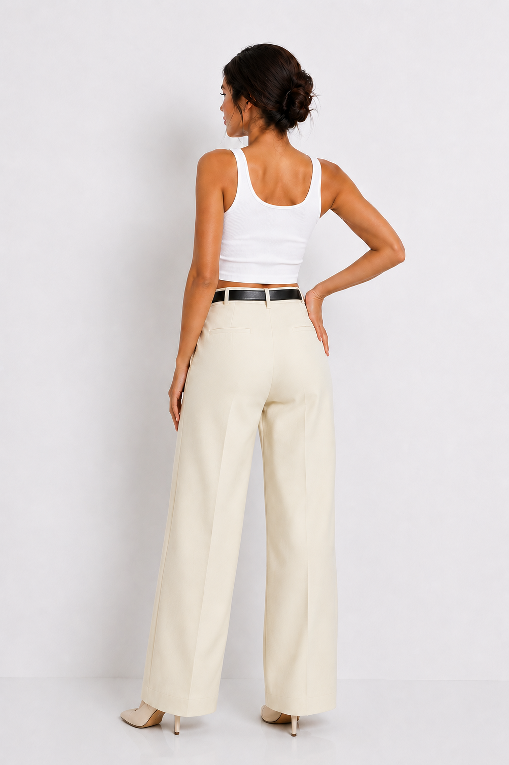 Pantalón Wide Leg Cintura Alta