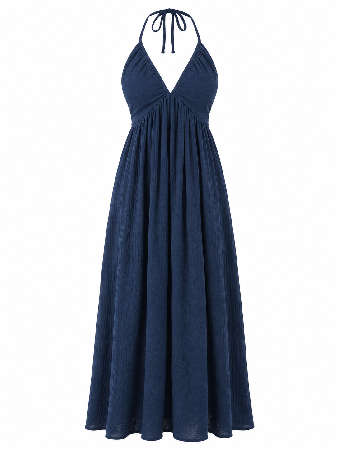 Vestido Halter Espalda Abierta