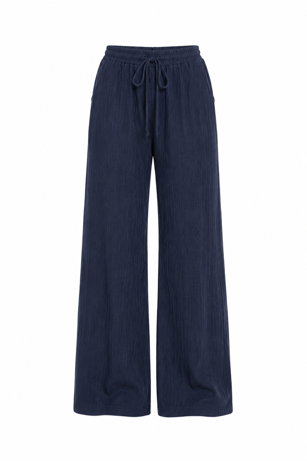 Pantalón Fluido Textura Cintura Elastica