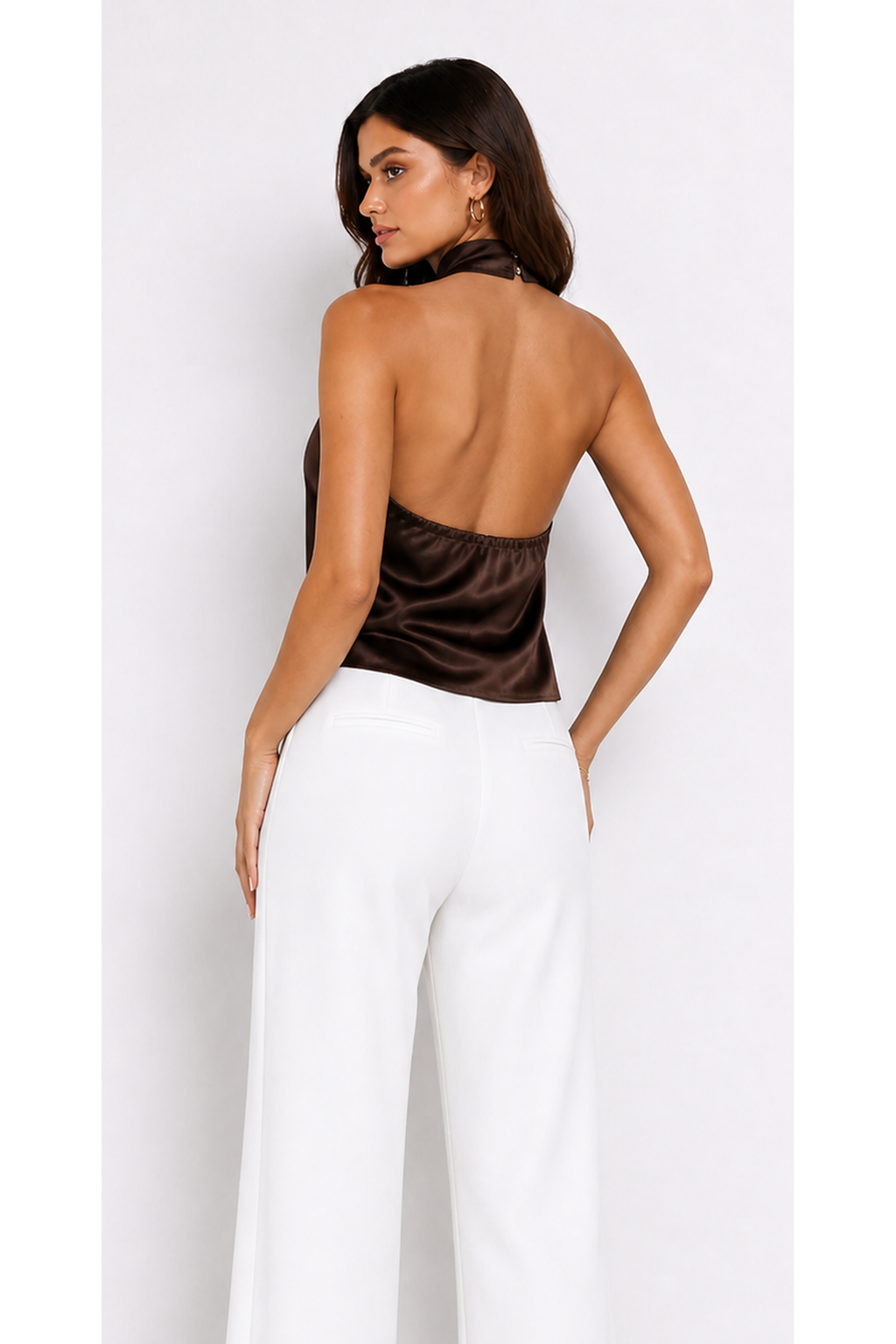 Top Halter Satinado